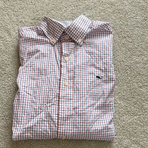 Vineyard Vines Men's Checkered Shirt - Red and Blue